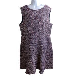 J. Crew Factory Multicolor Tweed Mini Dress